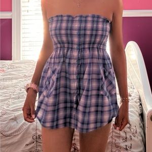 Purple combo tube top